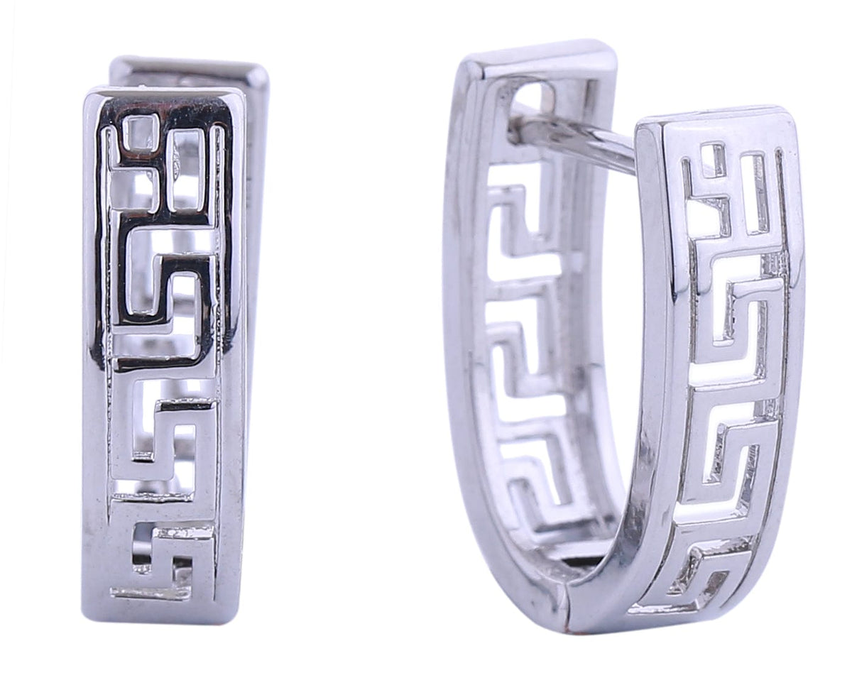 SJE310986 14K Fend Forever Pincatch Earrings - MiMi Wholesale