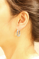 SJE311007 14K Oval Hoop Earrings - MiMi Wholesale