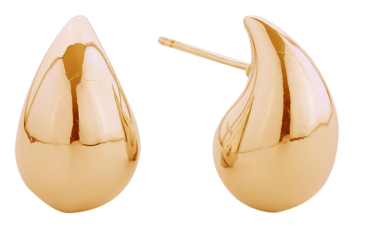 SJE311014 14K Daily Raindrop Post Earrings - MiMi Wholesale