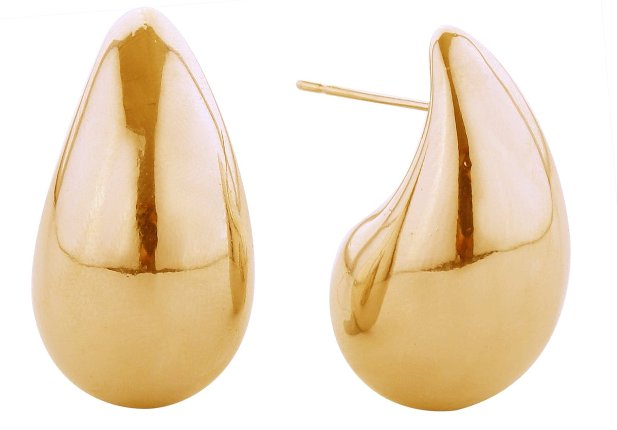 SJE311014 14K Daily Raindrop Post Earrings - MiMi Wholesale