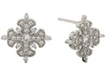 SJE311117 14K Dipped Micropave Star Post Earrings - MiMi Wholesale