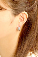 SJE311128 14K Dipped Vertical Ribbed Post Earrings - MiMi Wholesale