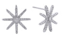 SJE311274 14K Dipped Starburst Post Earrings - MiMi Wholesale
