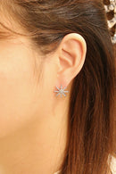 SJE311274 14K Dipped Starburst Post Earrings - MiMi Wholesale