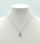 SJN330010 14K Dipped Pearl Letter Initial Necklace - MiMi Wholesale
