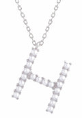 SJN330010 14K Dipped Pearl Letter Initial Necklace - MiMi Wholesale