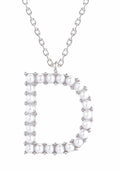 SJN330010 14K Dipped Pearl Letter Initial Necklace - MiMi Wholesale