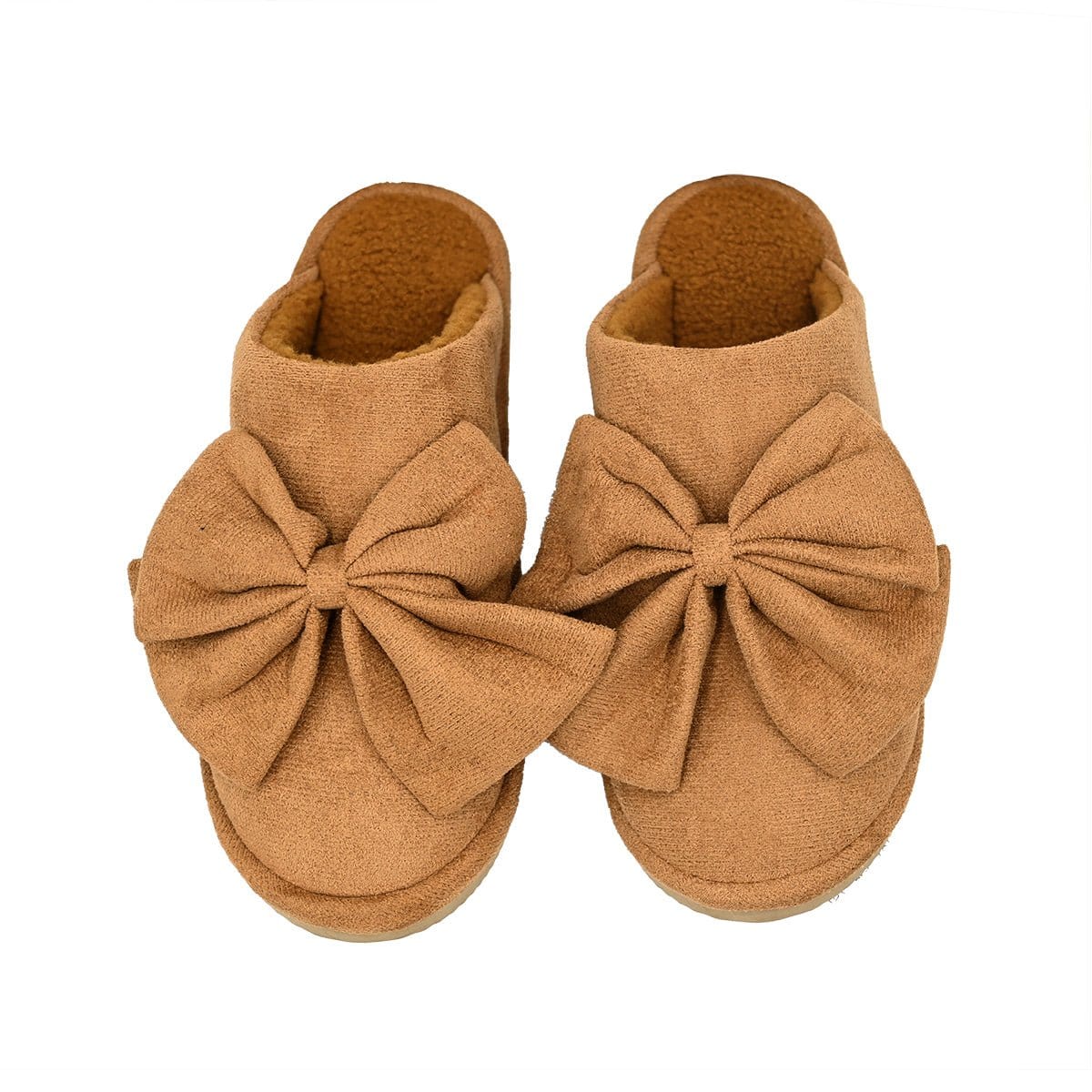 SPE0003 Suede Bow Slippers - MiMi Wholesale
