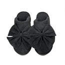 SPE0003 Suede Bow Slippers - MiMi Wholesale