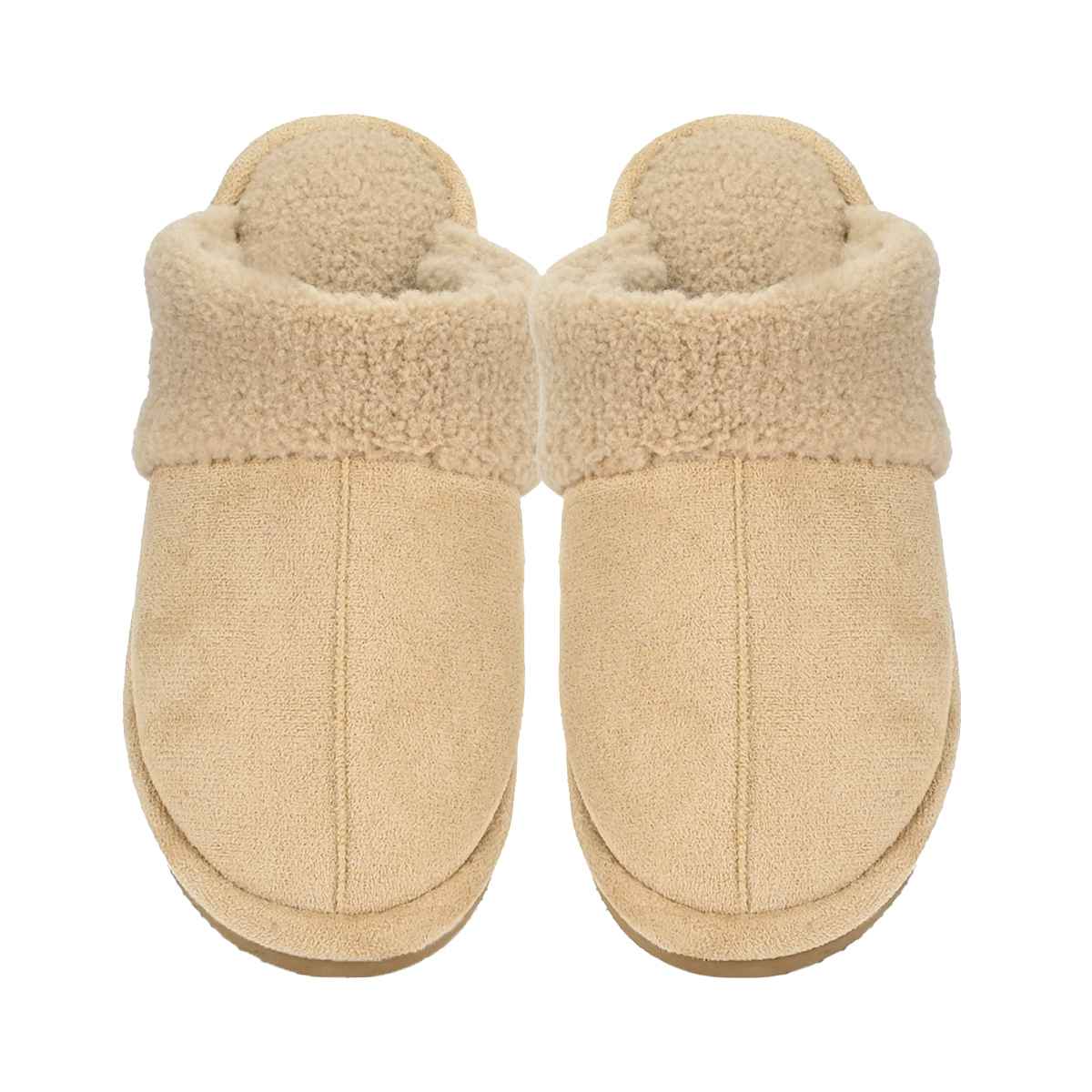SPE0005 Suede Sherpa Slippers - MiMi Wholesale