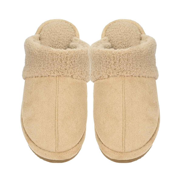 SPE0005 Suede Sherpa Slippers - MiMi Wholesale