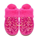 SPE0012 Sequin Furry Slippers - MiMi Wholesale