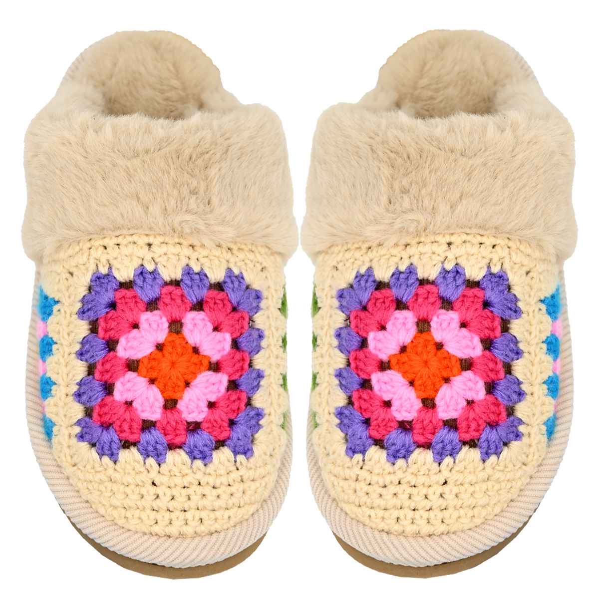 SPE7393 Handmade Crochet Slippers - MiMi Wholesale
