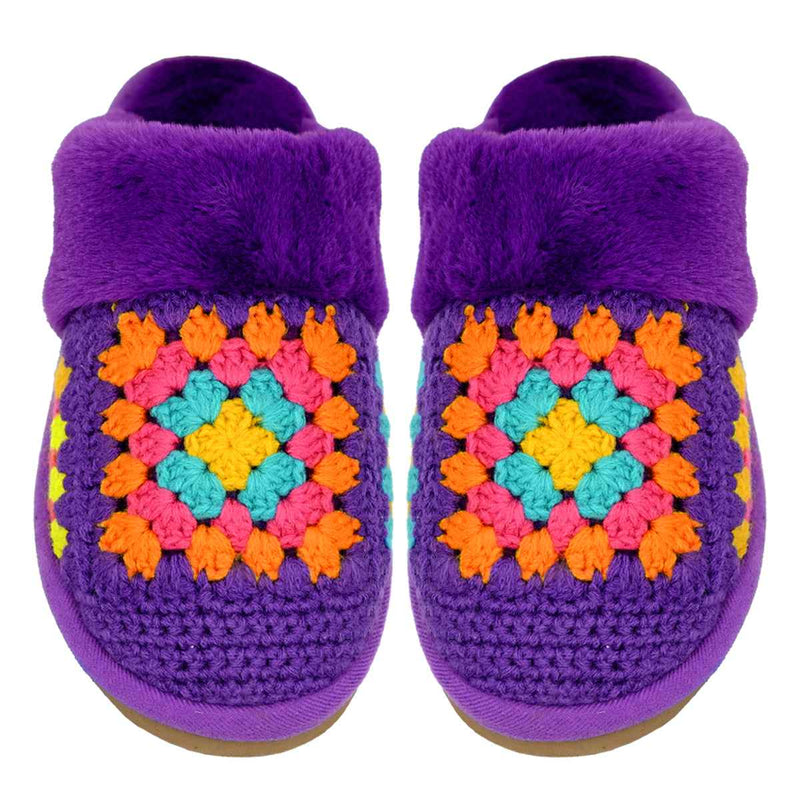 SPE7393 Handmade Crochet Slippers - MiMi Wholesale