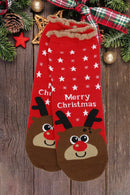 SS1010 Assorted Fuzzy Christmas Socks 12 Piece Pack - MiMi Wholesale