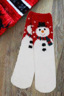 SS1011 Assorted Fuzzy Christmas Socks 12 Piece Pack - MiMi Wholesale