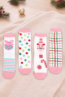 SS1019 Christmas Fuzzy Socks Set - MiMi Wholesale