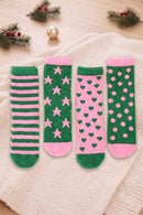 SS1022 Christmas Fuzzy Socks Set - MiMi Wholesale