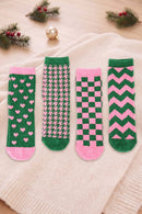 SS1023 Christmas Fuzzy Socks Set - MiMi Wholesale