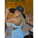 STC0011 Tie Band Straw Beach Hat - MiMi Wholesale