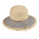 STC0021 Raffia Stripe Sun Hat - MiMi Wholesale