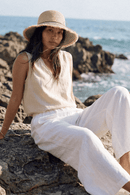STC0021 Raffia Stripe Sun Hat - MiMi Wholesale