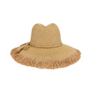 STH0030 Gloria Fringe Panama Hat - MiMi Wholesale