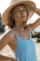 STLA001 Raffia Cut Out Detail Sun Hat - MiMi Wholesale