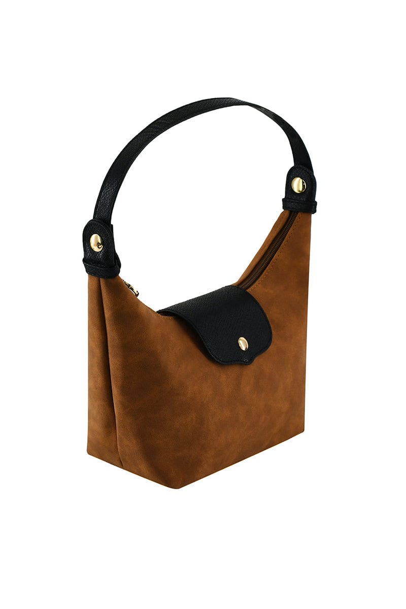 SU780 Faux Suede Convertible Clutch/Shoulder/Crossbody Bag - MiMi Wholesale