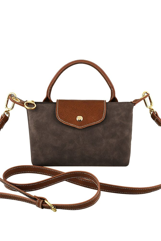 SU781 Faux Suede Mini Crossbody Bag - MiMi Wholesale