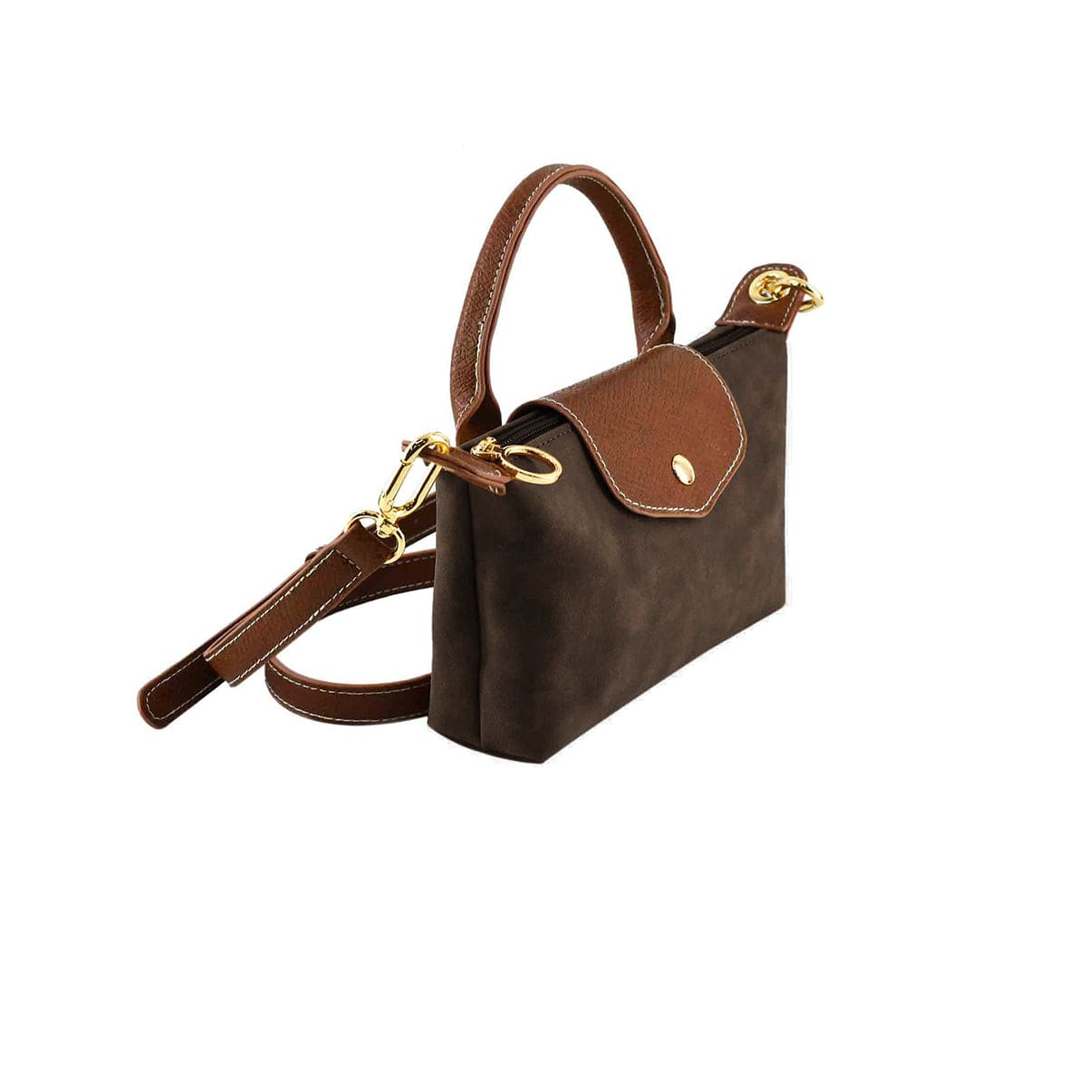 SU781 Faux Suede Mini Crossbody Bag - MiMi Wholesale
