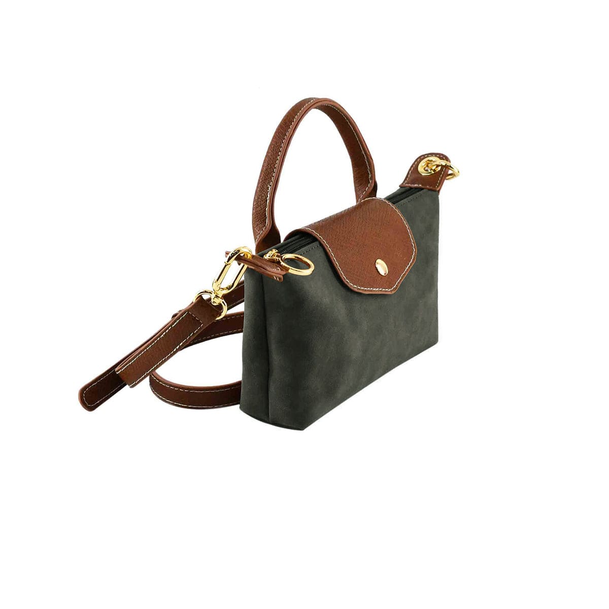 SU781 Faux Suede Mini Crossbody Bag - MiMi Wholesale