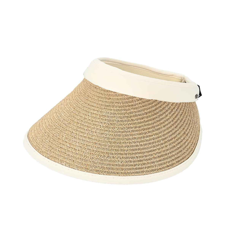 SVC0036 Straw Visor with Adjust band - MiMi Wholesale