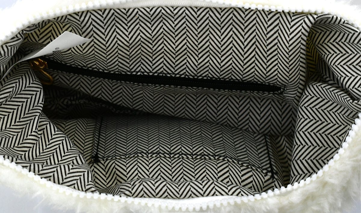 SW780 Shearling Convertible Clutch/Shoulder/Crossbody Bag - MiMi Wholesale