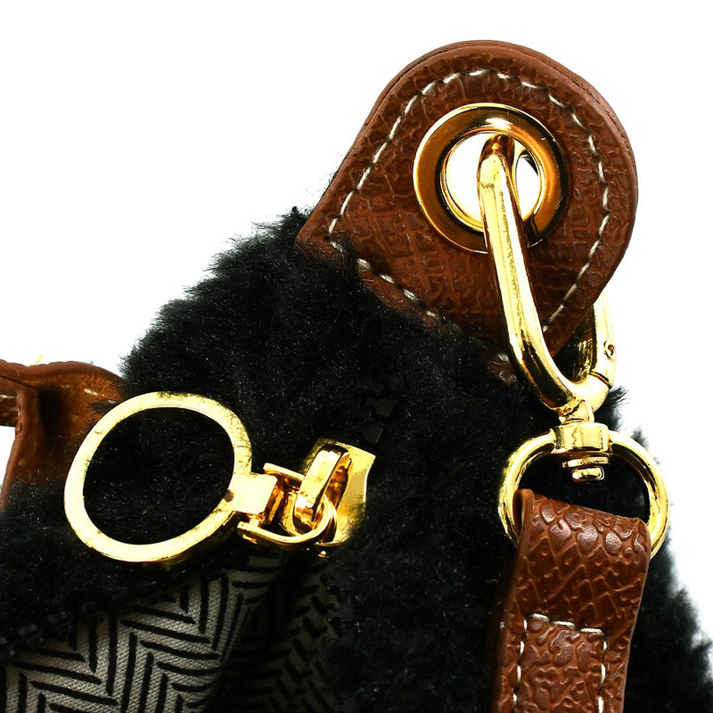 SW781 Shearling Mini Crossbody Bag - MiMi Wholesale