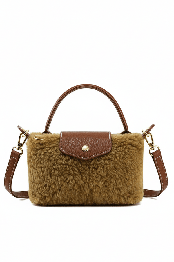 SW781 Shearling Mini Crossbody Bag - MiMi Wholesale