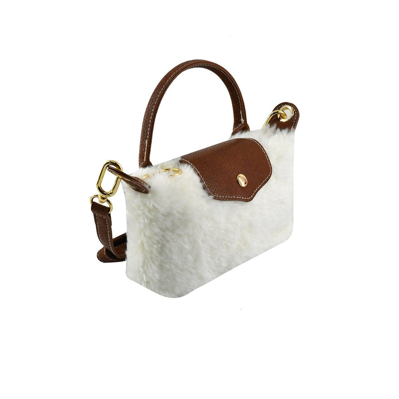SW781 Shearling Mini Crossbody Bag - MiMi Wholesale