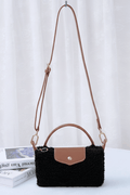 SW781 Shearling Mini Crossbody Bag - MiMi Wholesale
