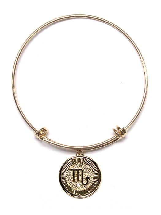 TB9153 Assorted 12 Piece Zodiac Sign Bangle Pack - MiMi Wholesale