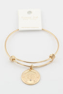 TB9153 Assorted 12 Piece Zodiac Sign Bangle Pack - MiMi Wholesale