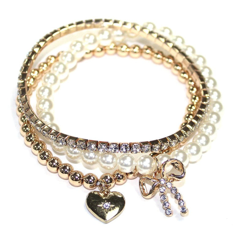 TB9426 3 Piece Diana Bracelet Set - MiMi Wholesale