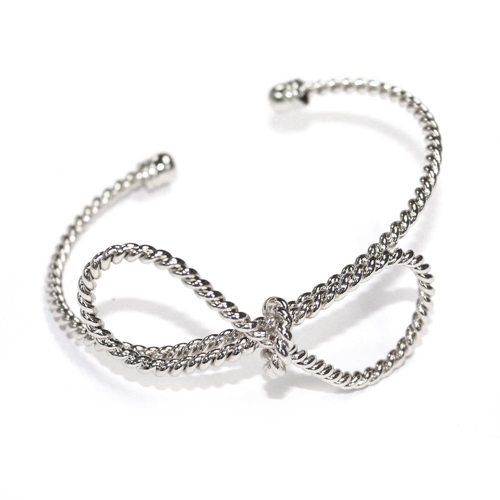 TB9438 Woven Bow Bangle Bracelet - MiMi Wholesale