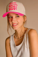 TCM0011 Girls Just Wanna Have Sun Trucker Hat - MiMi Wholesale