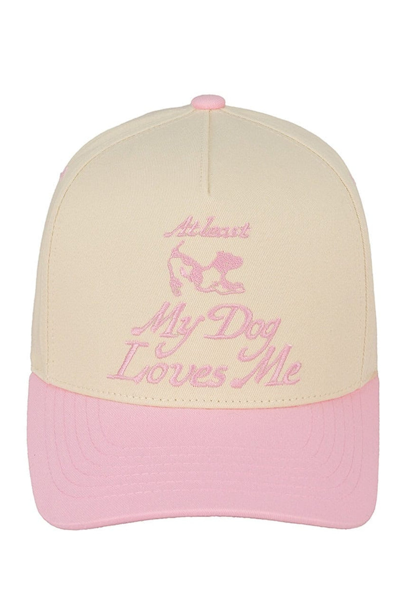 TCM0017 At Least My Dog Loves Me Embroidered Trucker Hat - MiMi Wholesale