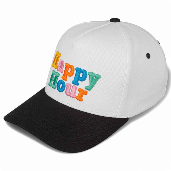 TCM0033 Happy Hour Embroidered Trucker Hat - MiMi Wholesale