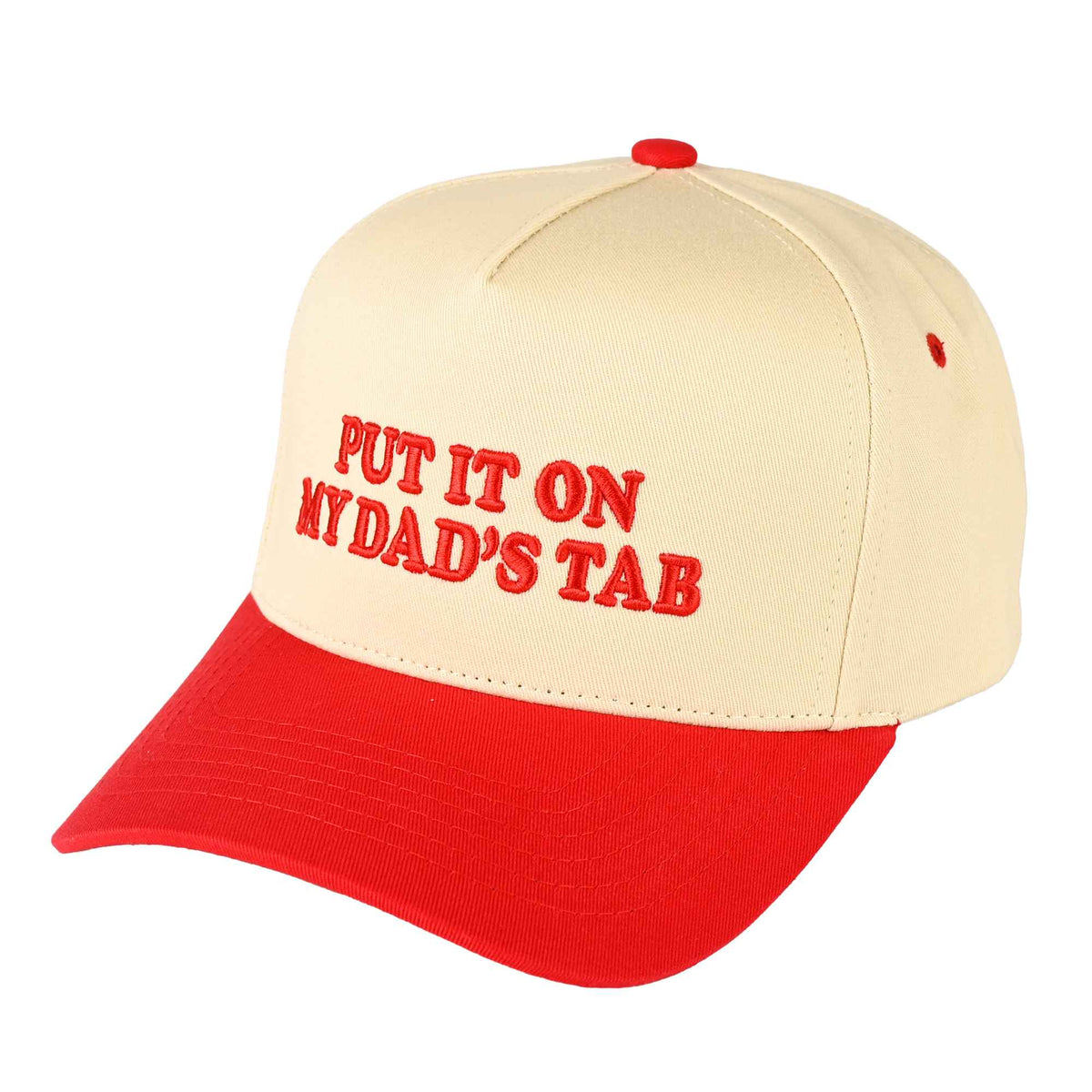 TCM0051 Puff Embroidered Put It On My Dad's Tab Trucker Hat - MiMi Wholesale