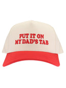 TCM0051 Puff Embroidered Put It On My Dad's Tab Trucker Hat - MiMi Wholesale