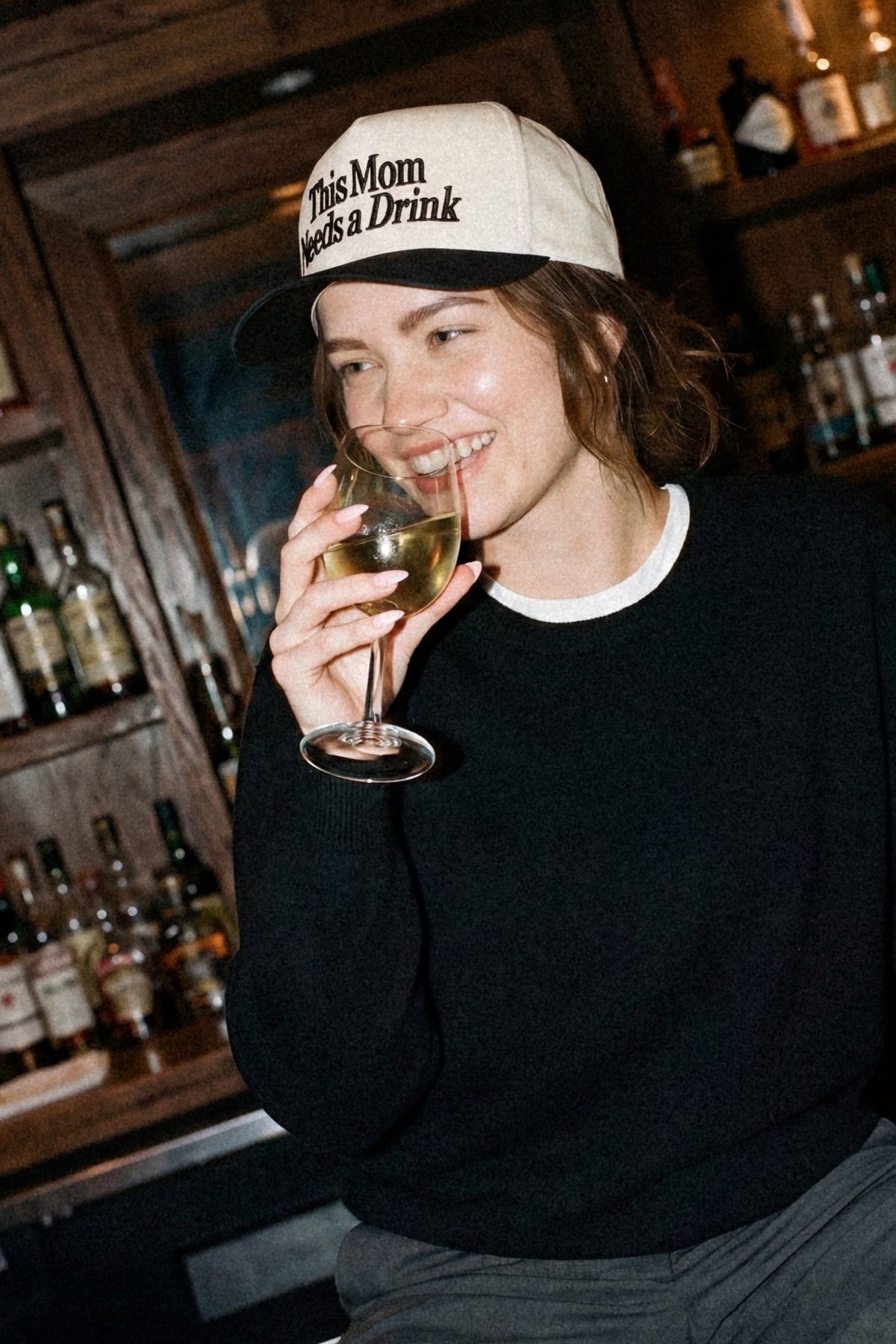 TCM0059 This Mom Needs a Drink Trucker Hat - MiMi Wholesale