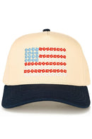 TCM0090 Daisy USA Flag Trucker Hat - MiMi Wholesale
