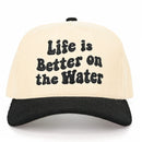 TCM0104 Life Is Better On The Water Corduroy Trucker Hat - MiMi Wholesale
